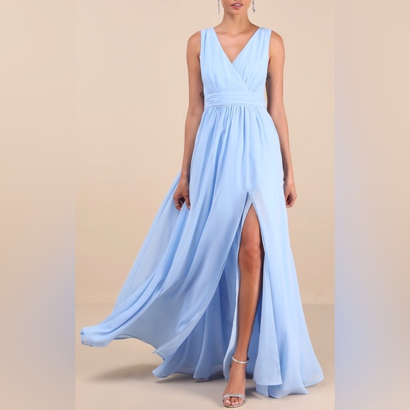 ⬇️Price Drop⬇️ Lulus Navy Blue Sleeveless Maxi Dress size XS NWT - Picture 12 of 13